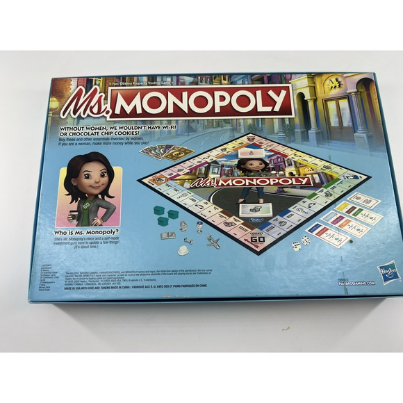 Ms. Monopoly Board Game Hasbro Rare Family Night collectible Complete - Picture 2 of 8